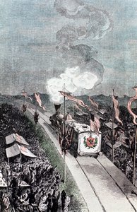 Illustration aus De la Terre à la Lune von Jules Verne, 1865 von Unbekannt