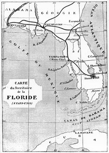 Illustration aus De la Terre à la Lune von Jules Verne von Unbekannt