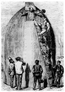 Illustration aus De la Terre à la Lune von Jules Verne, 1865