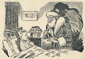 Illustration aus Die Mystifikation des Weihnachtsmanns, 1936 von Unbekannt