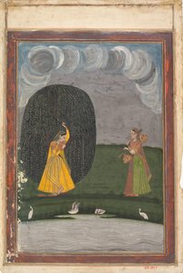 Illustration aus einer Ragamala-Serie, Kranz der musikalischen Modi, spätes 18. Jahrhundert von Unbekannt