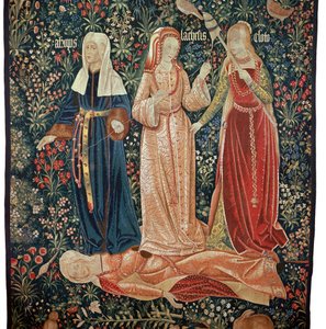 Illustration des Triumphs des Todes über die Keuschheit von Petrarca von Unbekannt