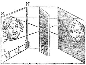 Illustration des Prinzips der Camera Obscura