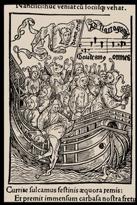 Illustration zum Buch Narrenschiff von Sebastian Brant, 1497 von Unbekannt