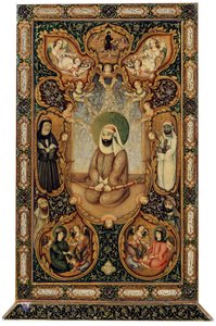 Imam Ali Ali ibn Abi Talib mit seinen Söhnen Hasan und Husayn von Unbekannt