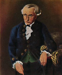 Immanuel Kant 1724-1804 - Gemälde von Dôbler, 1934 von Unbekannt