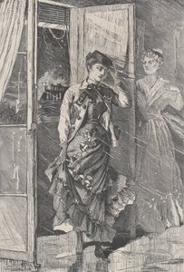 Ein Sturm aus Wind, Regen und Gischt kam herein - und Portia The Galaxy, Eine illustrierte ..., Dezember 1869 von Unbekannt
