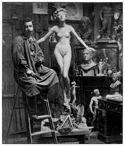 Im Studio von Mr. Lucchesi, London, 1899