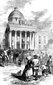 Einweihung von Jefferson Davis, Montgomery, Alabama, 1861, ca. 1880