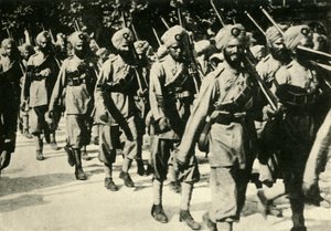 Indische Soldaten in Frankreich, Erster Weltkrieg, 1914 von Unbekannt
