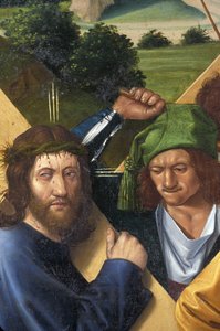 Indre & Loire Nr. 177 - Schloss Loches - Detail des Altaraufsatzes der Kreuzigung - Schule von Jean Fouquet - 1485 von Unbekannt