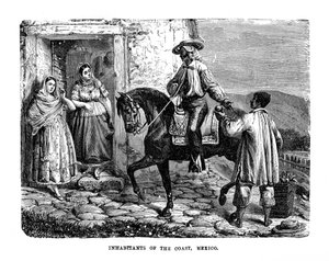 Bewohner der Küste, Mexiko, 1872 von Unbekannt