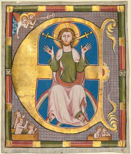 Initiale E aus einem städtischen Gesetzbuch: Das Jüngste Gericht, ca. 1330 von Unbekannt