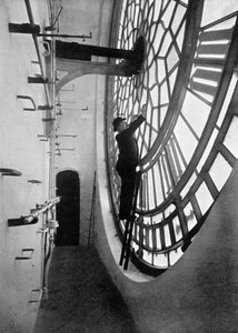 Im Zifferblatt von Big Ben, Palace of Westminster, London, ca. 1905