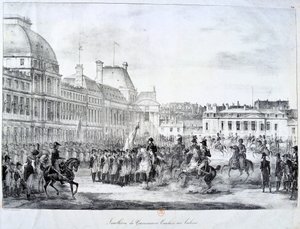 Installation der Regierung in den Tuilerien, 19. Jahrhundert von Unbekannt
