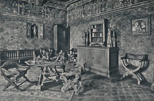 Innenansicht, Palazzo Davanzati, 1928 von Unbekannt