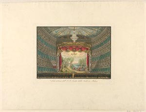 Innenansicht, La Scala Theater, Mailand von Unbekannt