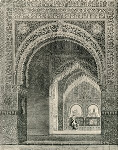 Innenansicht, aufgenommen aus der Halle der zwei Schwestern, 19. Jahrhundert, 1907