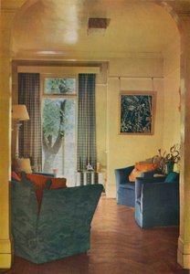 Innenansicht des Hauses von Mrs. Ewart Sofios, 25 Bark Place, Bayswater, London, 1932 von Unbekannt