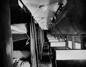 Innenraum des Standard-Schlafwagens, Canadian Pacific Railway, 1926