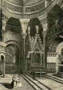 Innenraum der Kathedrale von Spalatro, ehemals Tempel des Palastes von Diokletian, 1890 von Unbekannt