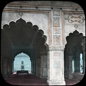 Innenansicht des Diwan-i-Khas, Rotes Fort, Delhi, Indien von Unbekannt