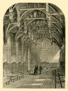 Innenansicht der Großen Halle, Lambeth Palace, 1800, um 1878 von Unbekannt