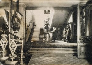 Innenraum des Hotels Slavianski Bazaar, Moskau, Russland, frühes 20. Jahrhundert von Unbekannt