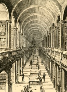 Innenansicht der Bibliothek, Trinity College