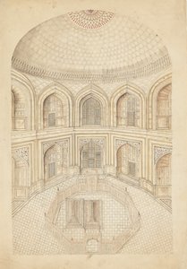 Innenraum des Taj Mahal Mausoleums, frühes 19. Jahrhundert