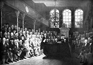 Innenraum des alten Unterhauses, St. Stephens Kapelle von Unbekannt