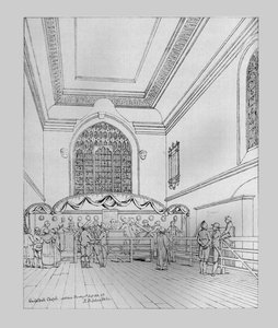 Innenansicht der Guildhall-Kapelle, 1815, 1886 von Unbekannt
