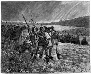 Invasion der Alanen oder Westgoten, Gallien, frühes 5. Jahrhundert, 1882-1884 von Unbekannt