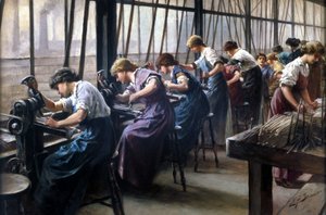 Eisen & Stahl, Gießereien Frauen schneiden Feilen