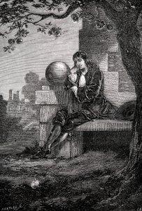 Isaac Newton, englischer Wissenschaftler und Mathematiker, 17. Jahrhundert um 1880 von Unbekannt