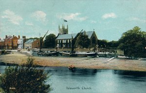 Isleworth Kirche, London, ca. 1905 von Unbekannt