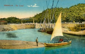 Ismailia - Der Kanal, ca. 1918-1939 von Unbekannt