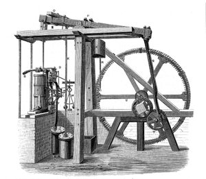 James Watts Prototyp-Dampfmaschine Old Bess, ca. 1778
