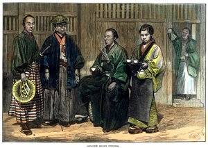 Japanische Begleitoffiziere, 1874