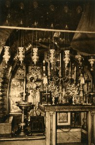 Jerusalem - Kirche des Heiligen Grabes - Golgatha, um 1918-1939 von Unbekannt