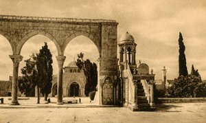 Jerusalem - Moschee El-Aksa, um 1918-um 1939