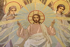 Jesus Christus. Erlöserkirche auf dem Blut, Sankt Petersburg, Russland von Unbekannt