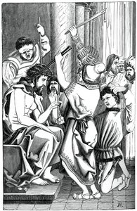 Jesus mit Dornenkrone, 1870 von Unbekannt