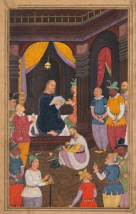 Jesus wird von König Abgars Maler dargestellt, aus einem Mirat al-quds..., 1602-1604
