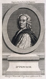 Johann Christoph Pepusch, deutscher Komponist und Musiktheoretiker, ca. 1725