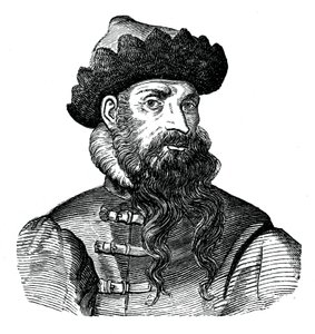 Johannes Gutenberg, deutscher Metallarbeiter und Erfinder, 16. Jahrhundert, 1870