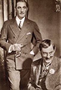 John Barrymore und Lionel Barrymore, amerikanische Schauspieler, 1933 von Unbekannt