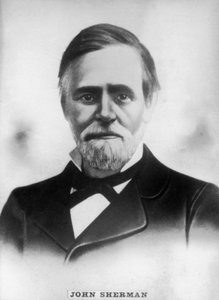 John Sherman 1823-1900, amerikanischer republikanischer Vertreter und Senator während des Bürgerkriegs, ca. 1910 von Unbekannt