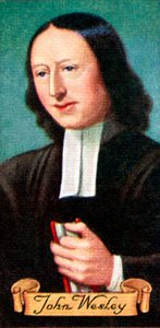 John Wesley, aus einer Serie von Zigarettenkarten, 1935 von Unbekannt