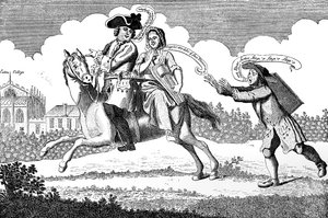 Johann von Gaunt beritten, oder Mars auf seiner Reise, 1747 von Unbekannt